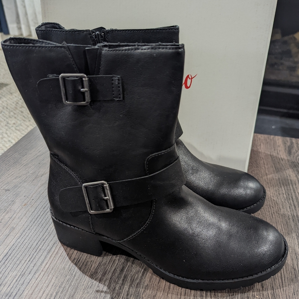 Style & Co 9.5 Gianara Black Mid Calf Boot